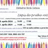 "Zápis detí do 1. ročníka" pre školský rok 2024/2025